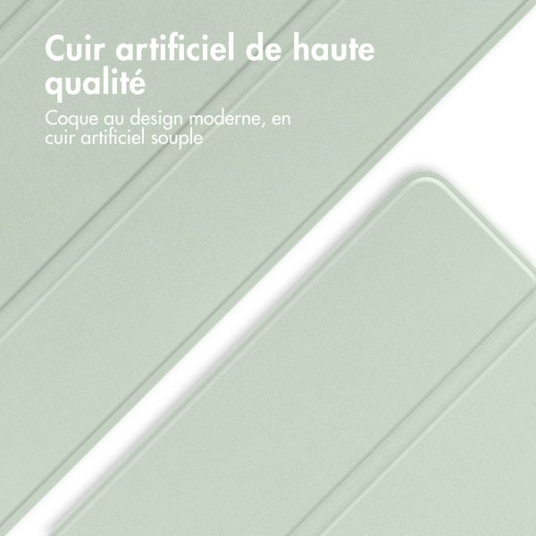 imoshion Coque tablette Trifold iPad 10 (2022) 10.9 pouces - Vert clair