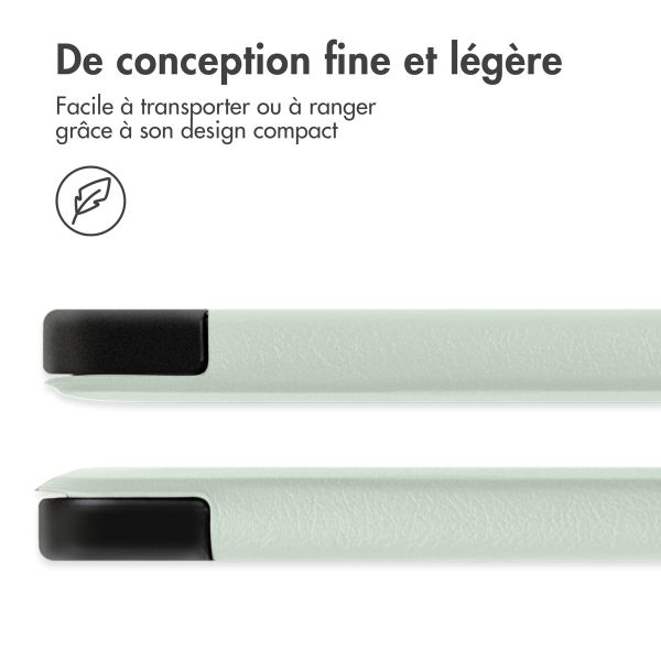 imoshion Coque tablette Trifold iPad 9 (2021) 10.2 pouces / iPad 8 (2020) 10.2 pouces / iPad 7 (2019) 10.2 pouces - Vert clair