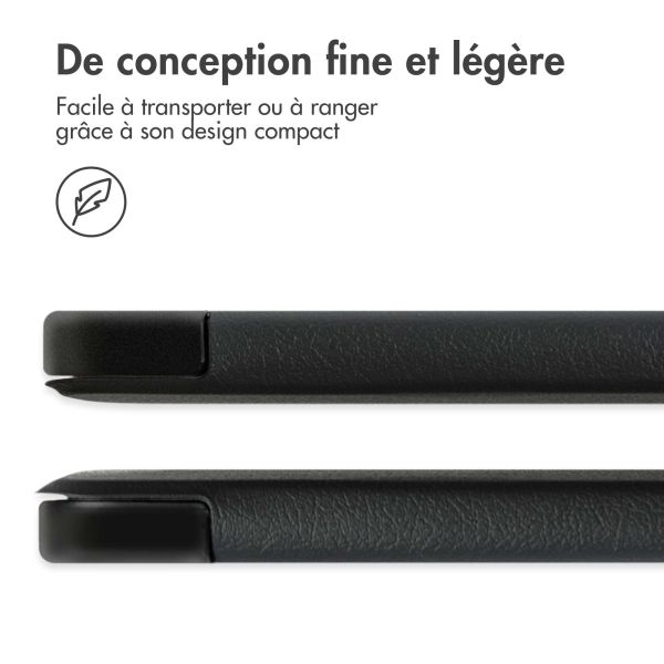 iMoshion Coque tablette Trifold Samsung Galaxy Tab S8 Plus / S7 Plus / S7 FE 5G - Noir