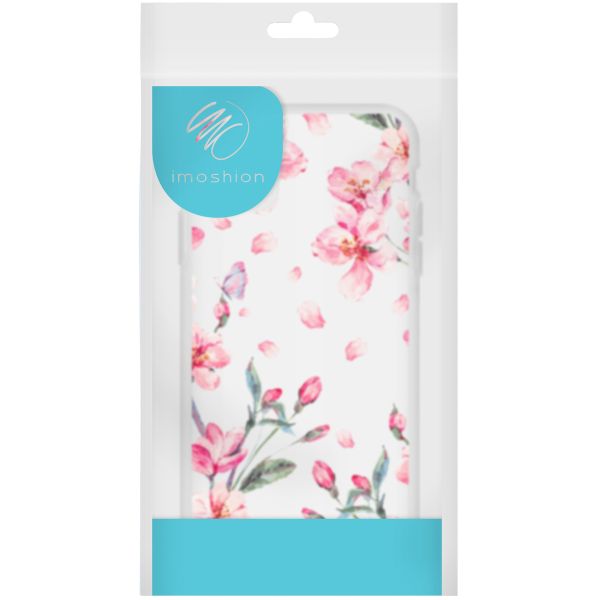 iMoshion Coque Design iPhone 13 - Fleur - Rose