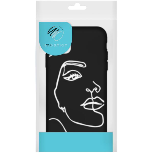 iMoshion Coque Design iPhone 13 - Face - Blanc