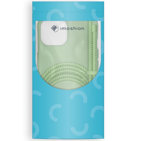 imoshion Coque de couleur avec cordon amovible iPhone 15 Pro - Vert