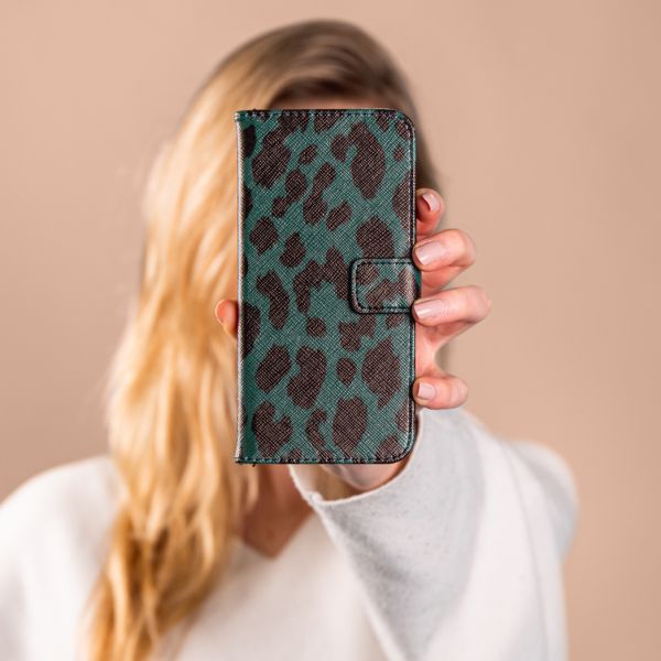 iMoshion Coque silicone design Galaxy S21 FE - Green Leopard