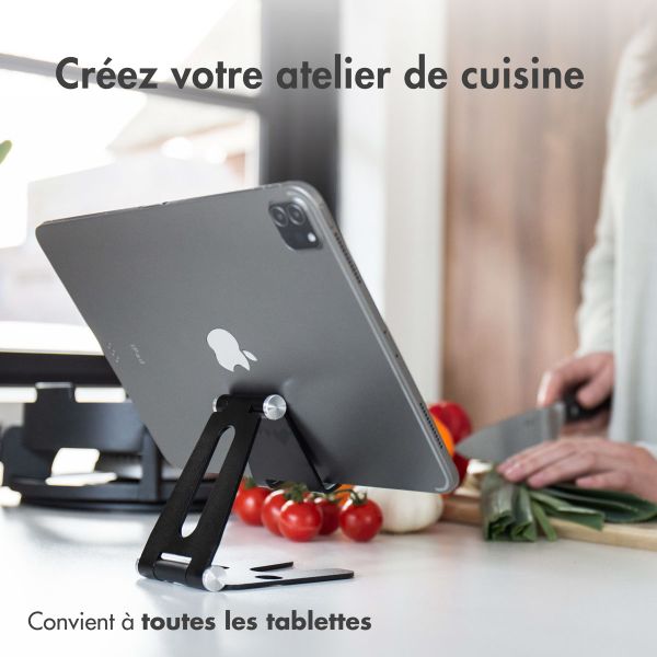 imoshion Support de téléphone de bureau iPhone Xs - Support de tablette de bureau - Réglable - Aluminium - Noir