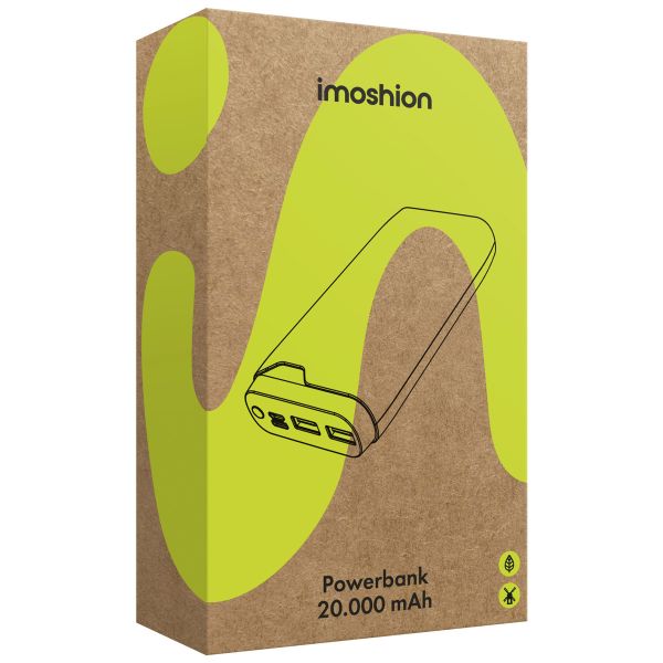 imoshion Batterie externe - 20.000 mAh - Quick Charge et Power Delivery - Bleu