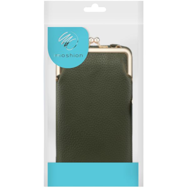 imoshion Sac téléphone en cuir végan Crossbody - Vert