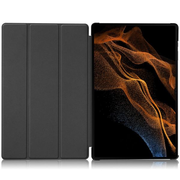 imoshion Coque tablette Trifold Samsung Galaxy Tab S8 Ultra - Brun