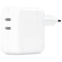 Apple ﻿Adaptateur secteur USB-C d'origine - Chargeur - Double connexion USB-C - 35W - Blanc