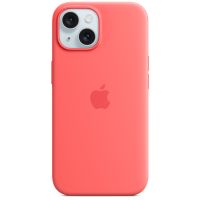 Apple Coque en silicone MagSafe iPhone 15 - Guava