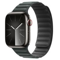 Apple Bracelet à maillons magnétique FineWoven Apple Watch Series 1-9 / SE - 38/40/41 mm - Taille M/L - Evergreen