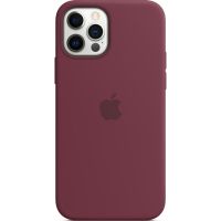 Apple Coque en silicone MagSafe iPhone 12 (Pro) - Plum