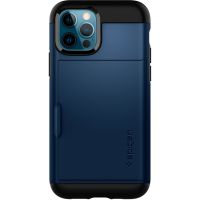 Spigen Coque Slim Armor CS iPhone 12 (Pro) - Bleu foncé