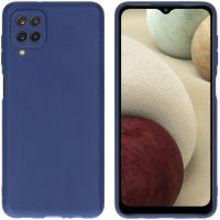 imoshion Coque Couleur Samsung Galaxy A12 - Bleu foncé