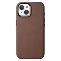 Woodcessories Coque Bio Leather MagSafe iPhone 15 - Brun