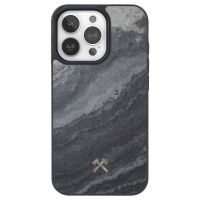 Woodcessories Coque Bumper MagSafe iPhone 15 Pro Max - Stone Camo Gray Black