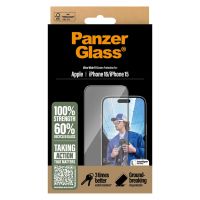 PanzerGlass Protection d'écran Ultra-Wide Fit Anti-bactérienne iPhone 16