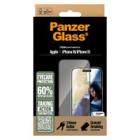 PanzerGlass Protection d'écran EyeCare Ultra-Wide Fit Anti avec applicateur iPhone 16