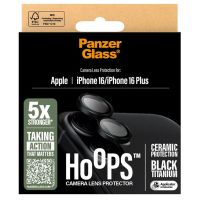 PanzerGlass Protection d'écran camera Ceramic Hoops iPhone 16 / 16 Plus