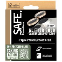 PanzerGlass Protection d'écran camera SAFE iPhone 16 / 16 Plus - Glitter Gold