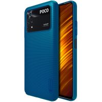 Nillkin Coque Super Frosted Shield Xiaomi Poco M4 Pro 5G - Bleu