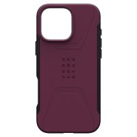 UAG Coque Civilian MagSafe iPhone 16 Pro Max - Bordeaux