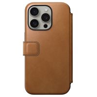 Nomad Étui de téléphone portefeuille Modern Leather Folio iPhone 15 Pro - English Tan