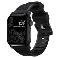 Nomad Bracelet robuste FKM Apple Watch Series 1-10 / SE / Ultra (2) - 42/44/45/46/49 mm - Noir