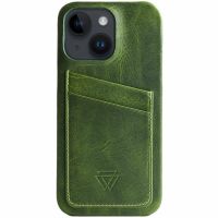 Wachikopa Coque Full Wrap C.C. avec 2 porte-cartes iPhone 14 - Forest Green