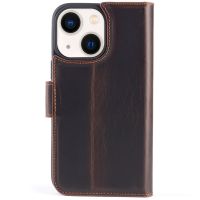 Wachikopa Étui de téléphone portefeuille Magic 2-in-1 iPhone 14 - Dark Brown