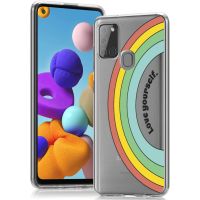 iMoshion Coque Design Samsung Galaxy A21s - Rainbow - Multicolor