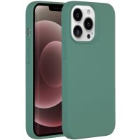 Accezz Coque Liquid Silicone iPhone 13 Pro Max - Vert foncé