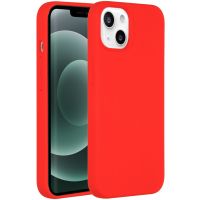 Accezz Coque Liquid Silicone iPhone 13 Mini - Rouge