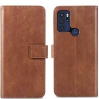 iMoshion Étui de téléphone portefeuille Luxe Motorola Moto G60s - Marron