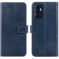 iMoshion Étui de téléphone portefeuille Luxe Oppo Reno 6 5G - Bleu foncé