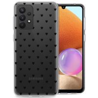 iMoshion  Coque Design Samsung Galaxy A33 - Hearts All Over Black 