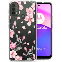 iMoshion Coque Design Motorola Moto E30 / E40 - Blossom Watercolor