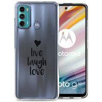 iMoshion Coque Design Motorola Moto G60 - Live Laugh Love