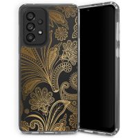 Selencia Coque très protectrice Fashion Samsung Galaxy A33 - Paisley Gold