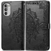 imoshion Etui de téléphone portefeuille Mandala Motorola Moto G52 / G82 - Noir