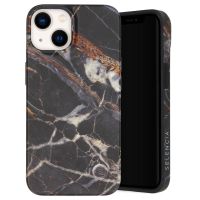 Selencia Aurora Coque Fashion iPhone 14 - ﻿Coque durable - 100 % recyclée - Marbre Noir