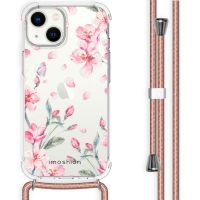 imoshion Coque Design avec cordon iPhone 14 - Blossom Watercolor