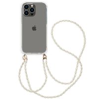 imoshion Coque avec dragonne + ﻿bracelet - Perles iPhone 14 Pro Max - Transparent