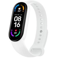 iMoshion Bracelet en silicone Xiaomi Mi Band 5 / 6 - Blanc