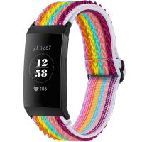 imoshion Bracelet élastique en nylon Fitbit Charge 3 / 4 - Rainbow