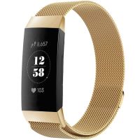 imoshion Bracelet magnétique milanais le Fitbit Charge 3 / 4 - Dorée