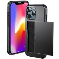 iMoshion Coque arrière avec porte-cartes iPhone 13 Pro - Noir