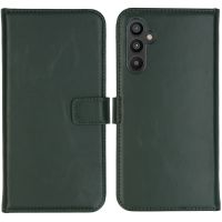 Selencia Étui de téléphone portefeuille en cuir véritable Samsung Galaxy A34 (5G) - Vert