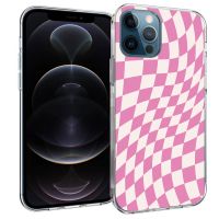 imoshion Coque Design iPhone 12 (Pro) - Retro Pink Check