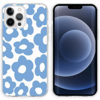 imoshion Coque Design iPhone 13 Pro - Retro Blue Flowers