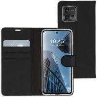 Accezz Étui de téléphone portefeuille Wallet Motorola Moto G72 - Noir